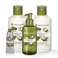Sett - Kokosnøtt (Dusjgelé, lotion, håndkrem & håndsåpe)