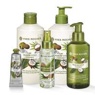 Sett - Kokosnøtt, dusjgelé, lotion, mist, håndkrem